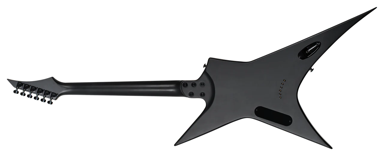 S by Solar XB4.6C Carbon Black Electric Guitar - Image 3
