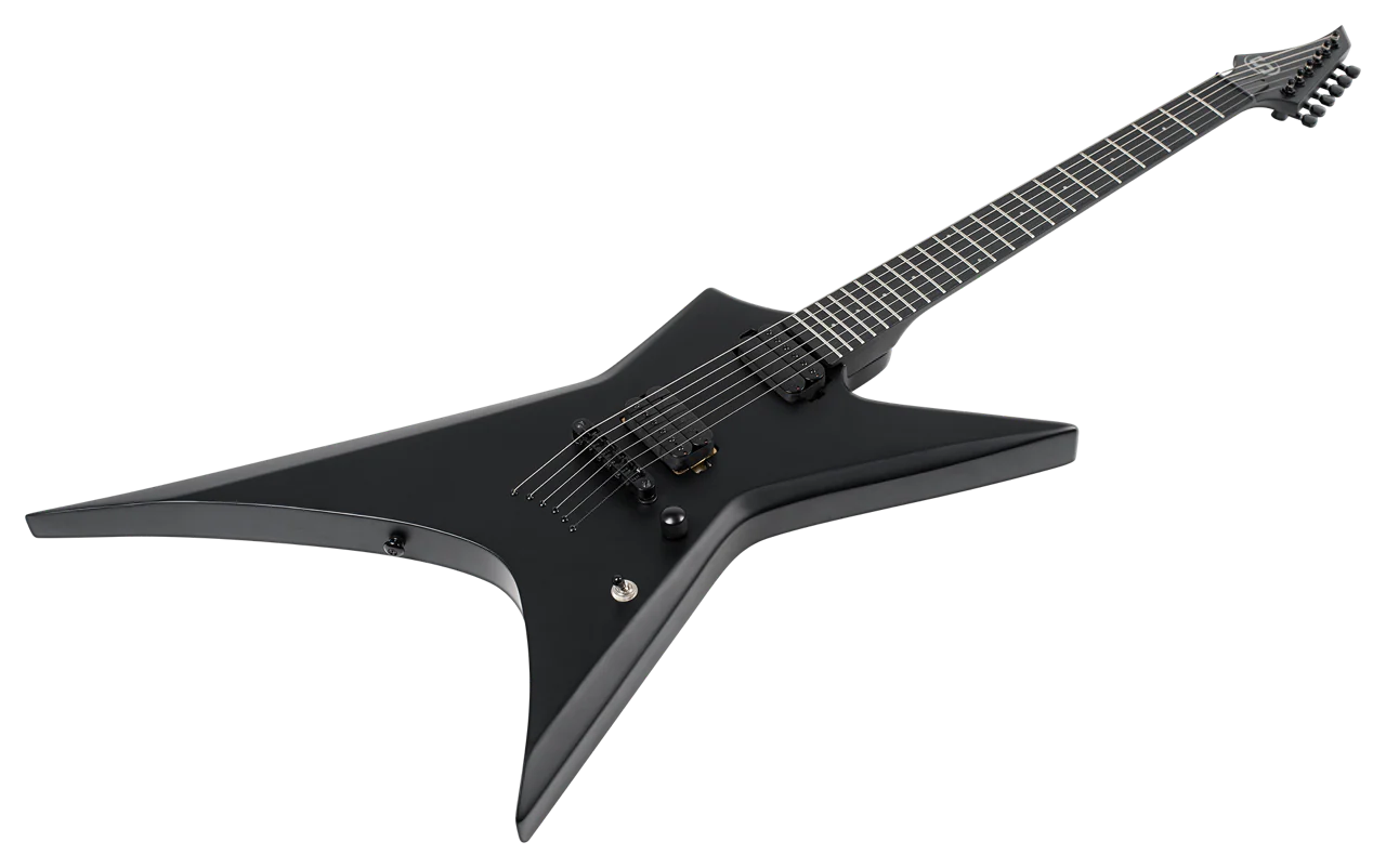 S by Solar XB4.6C Carbon Black Electric Guitar - Image 4