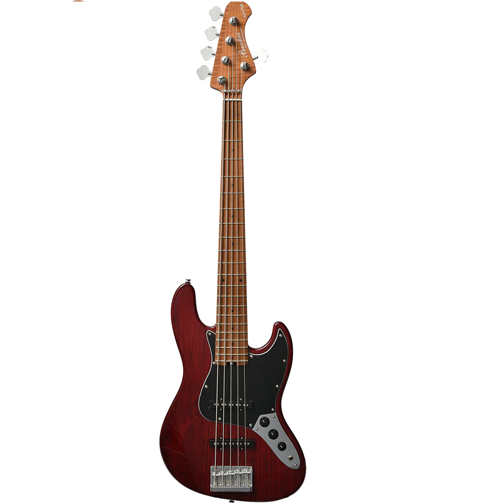 Bacchus WL5-ASH-RSM STR Roasted Maple Red 5-String Turbo Bass - Image 2