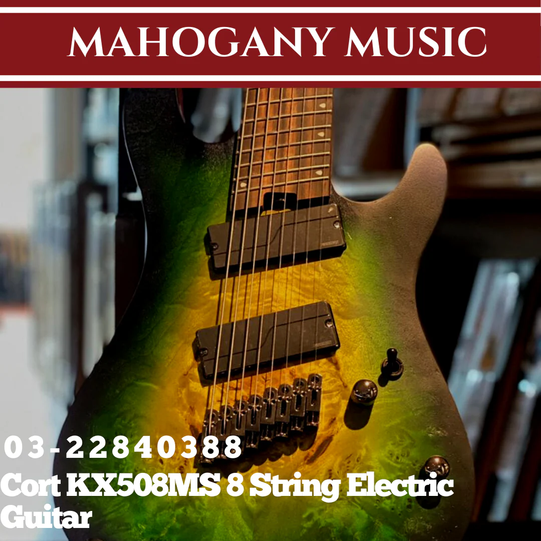 Cort KX508MS MBB Marina Blue Burst 8 String Electric Guitar - Image 3