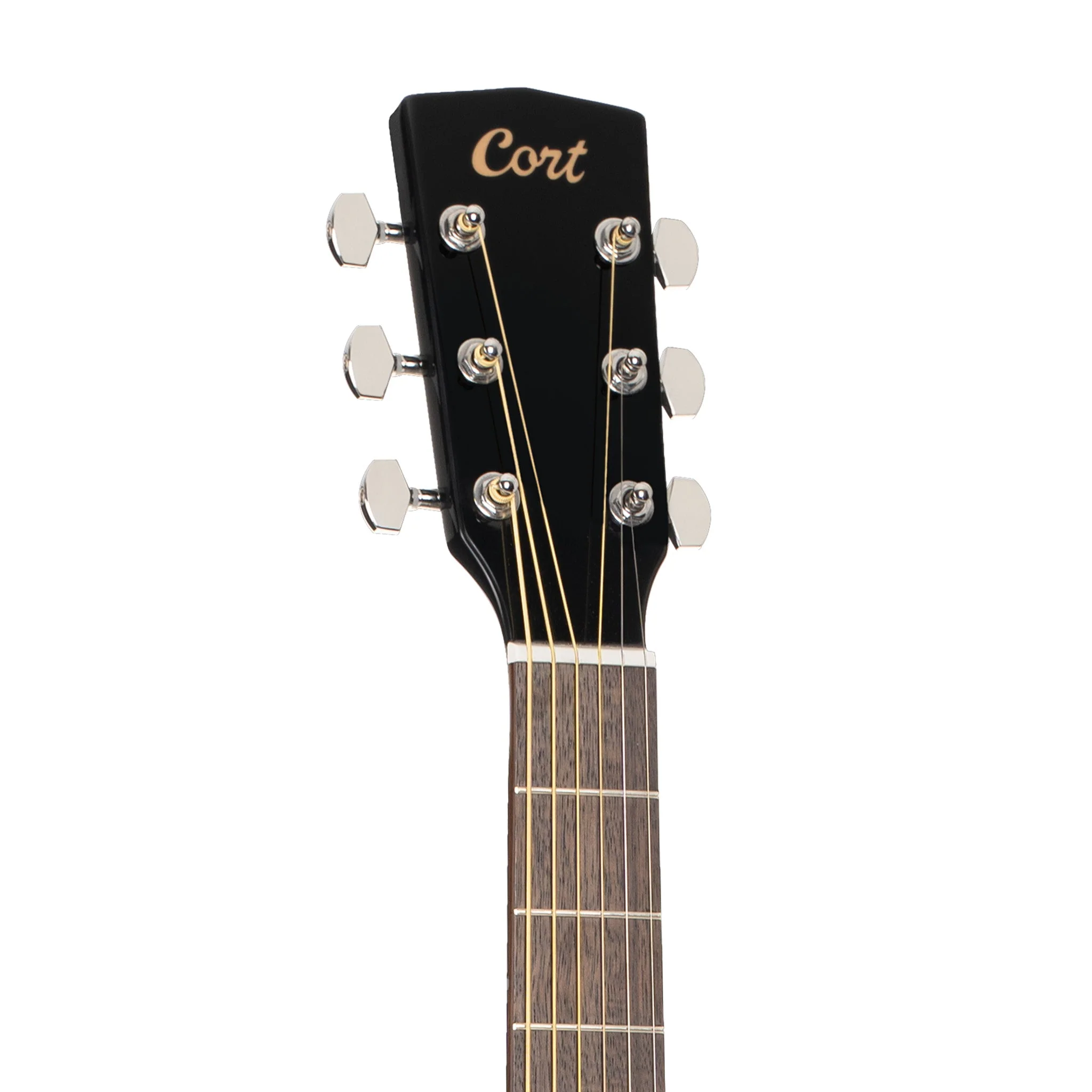 Cort L60CE-BK Acoustic Guitar, Black - Image 6