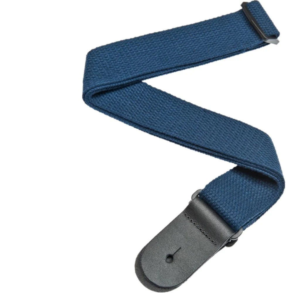 D’Addario 50CT03 Cotton Guitar Strap, Blue - Image 2