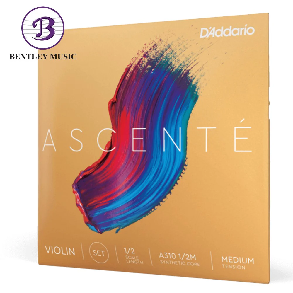 D’Addario A310 1/2M Ascente Violin String Set, 1/2 Scale, Medium Tension - Image 3