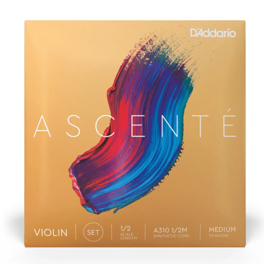 D’Addario A310 1/2M Ascente Violin String Set, 1/2 Scale, Medium Tension - Image 4