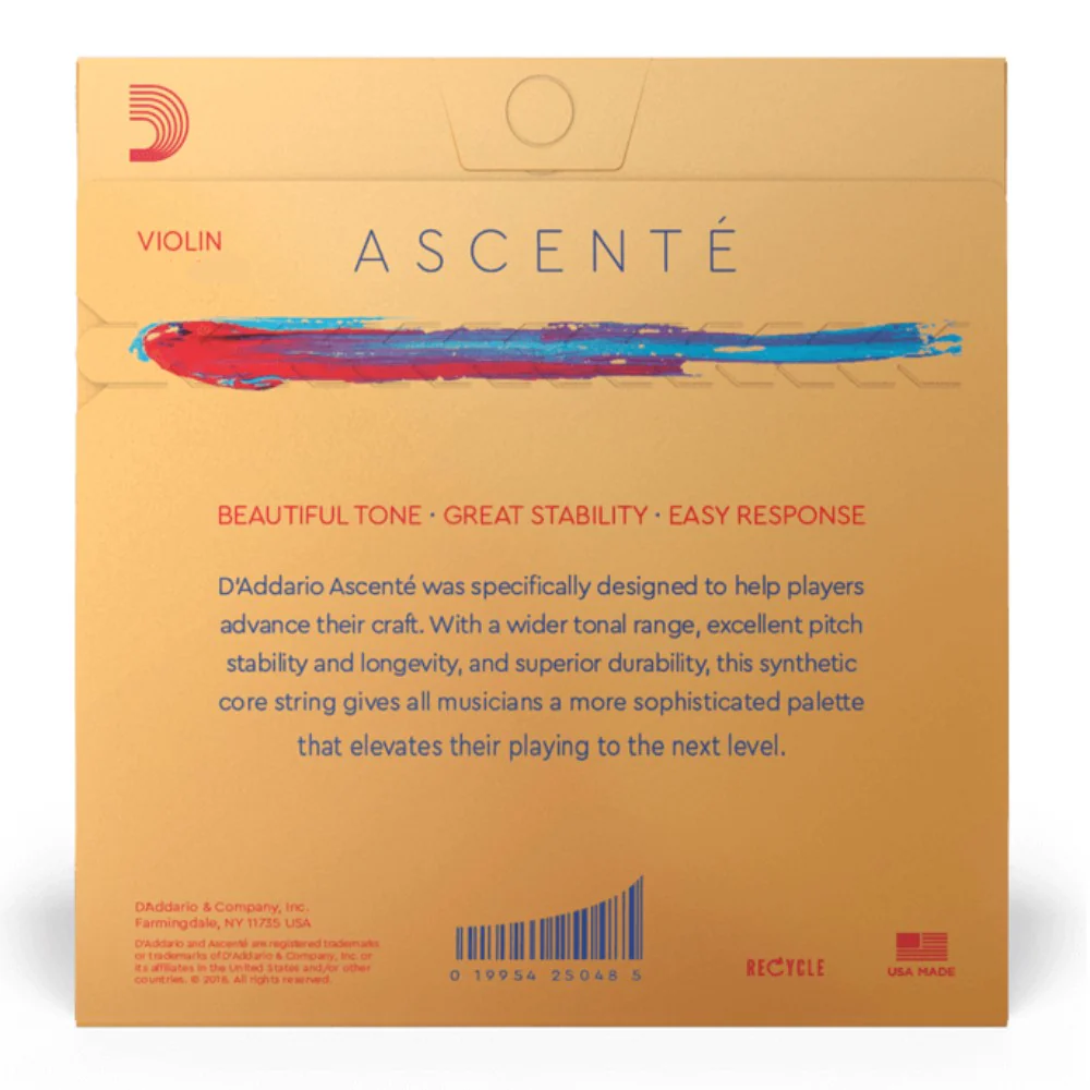 D’Addario A312 1/2M Ascente Violin Single A String, 1/2 Scale, Medium Tension - Image 5
