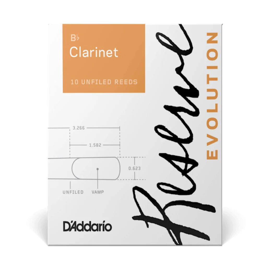 D’Addario DCE10355 Reserve Evolution Bb Clarinet Reeds, Strength 3.5+, 10-Pack - Image 2