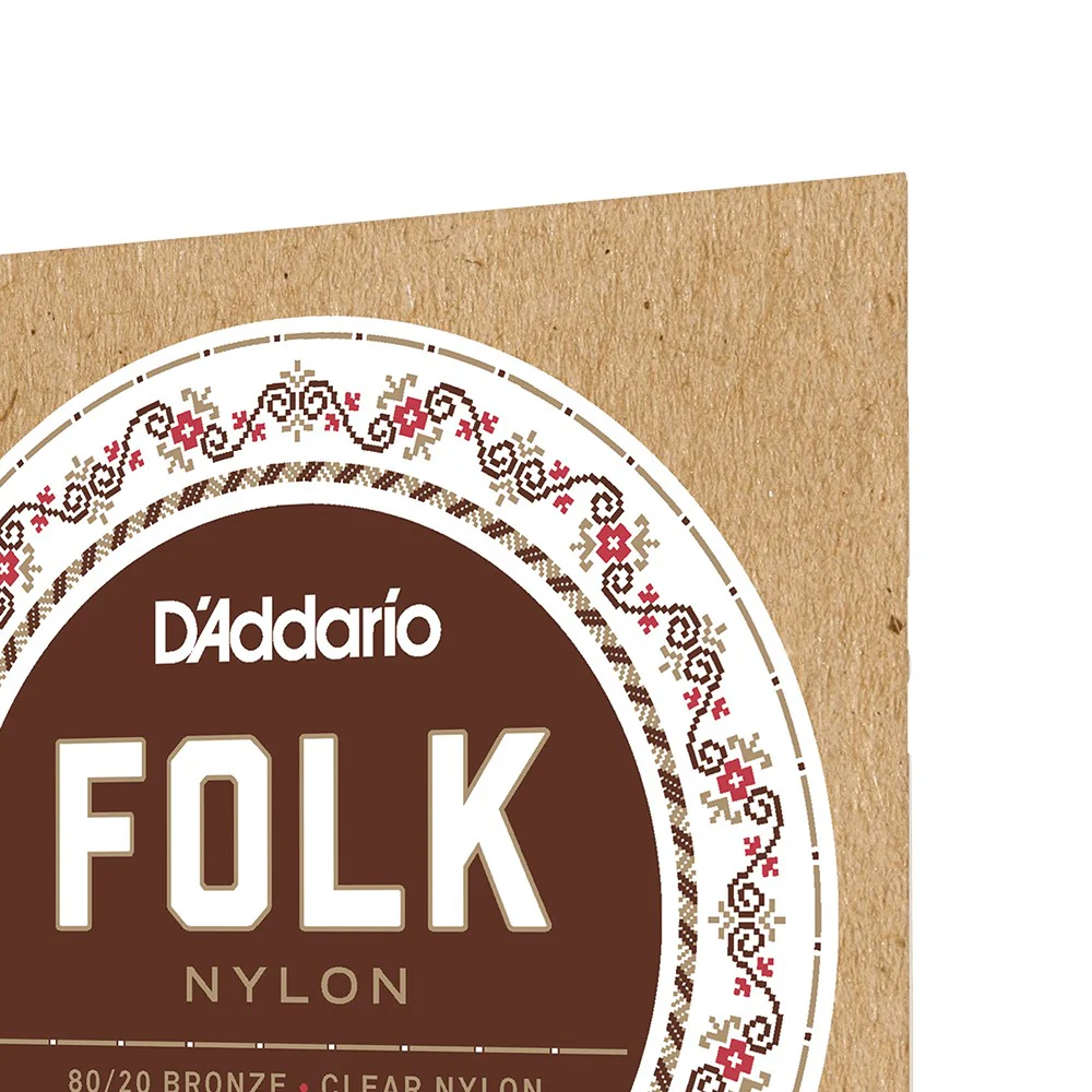 D'Addario EJ33 80/20 Bronze/Clear Nylon Classical Guitar Strings, Normal Tension Ball End - Image 5
