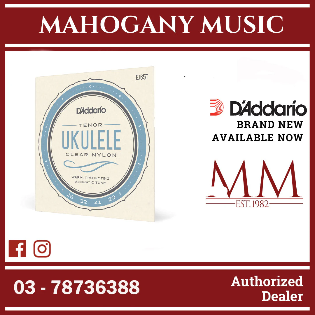 D'Addario EJ65T Pro-Arté Clear Nylon Tenor Ukulele Strings