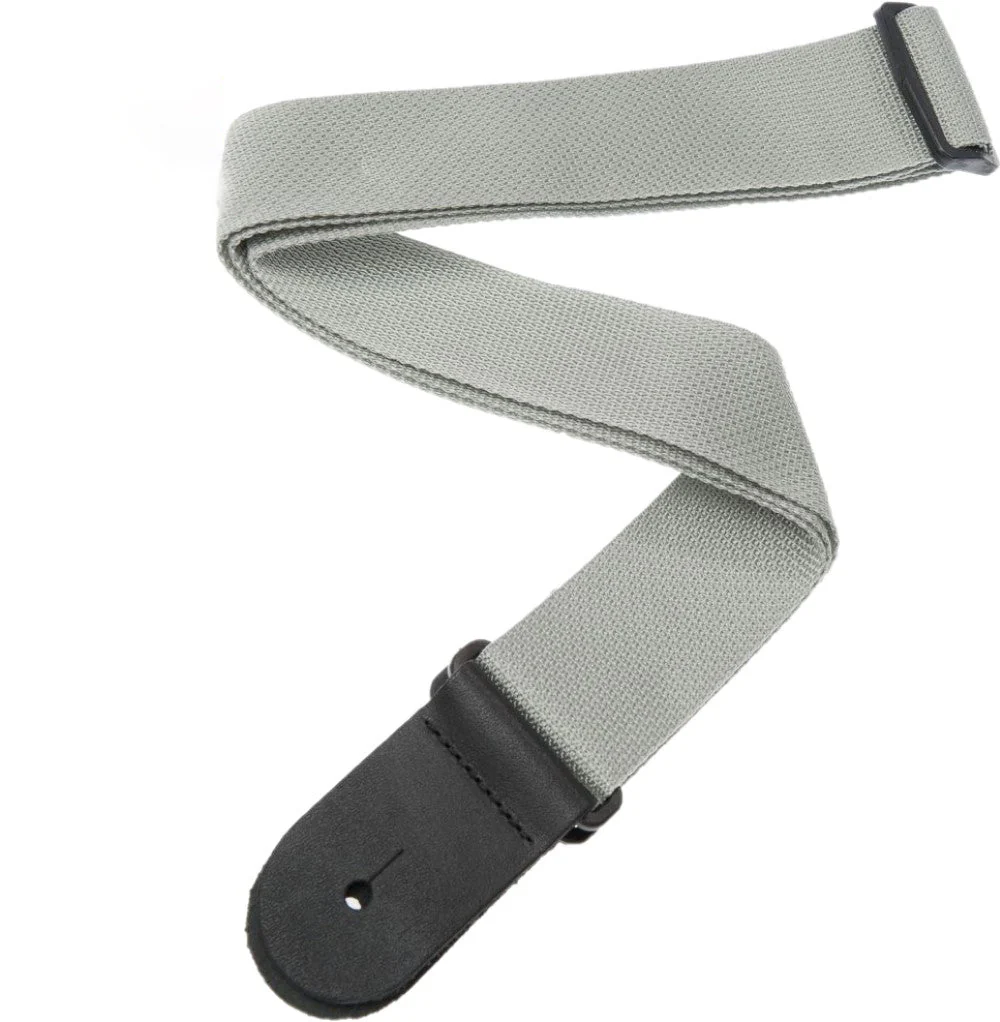 D'Addario PWS105 Polypropylene Guitar Strap, Silver - Image 2