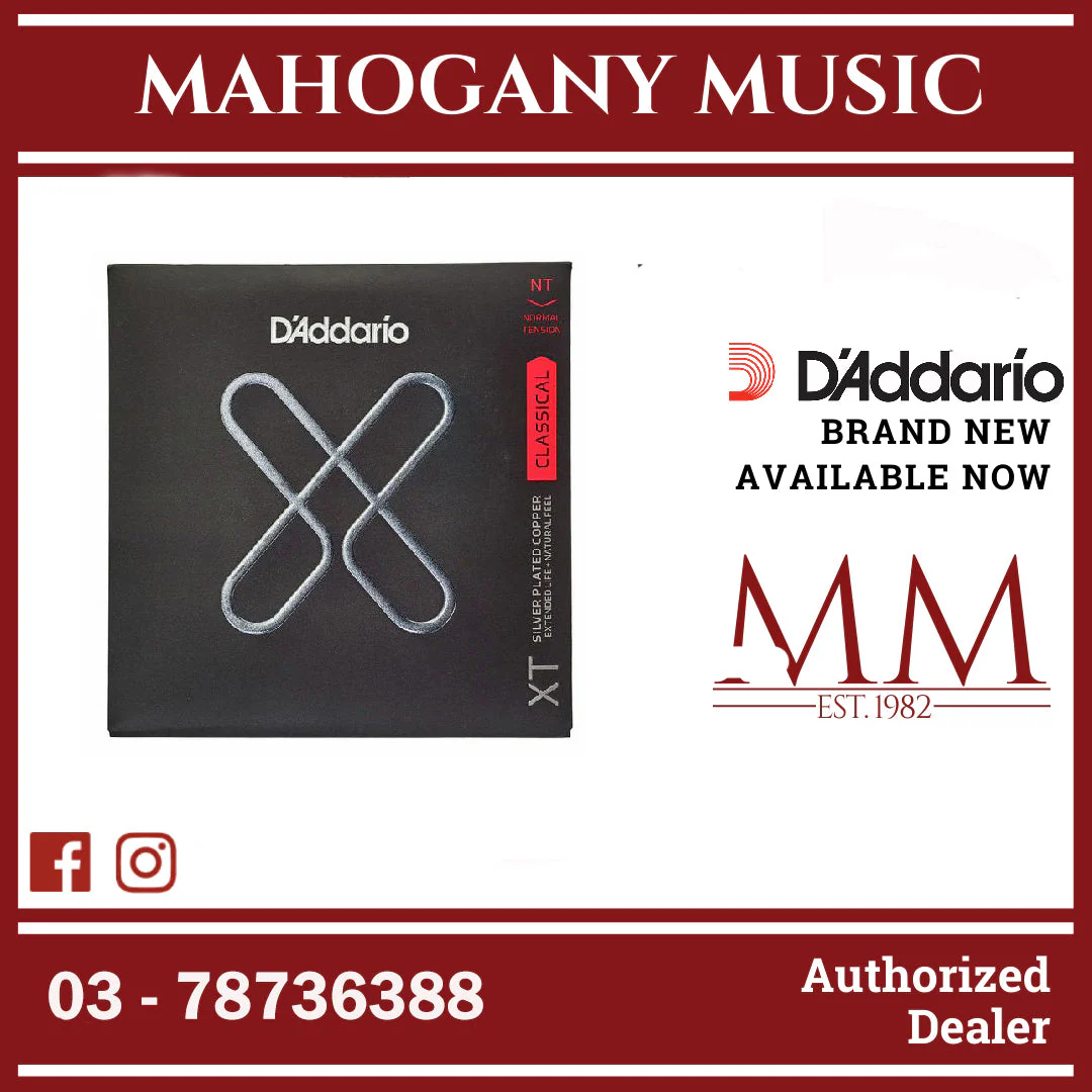 D'Addario XTC45TT Coated Classical Guitar Strings, Normal Tension