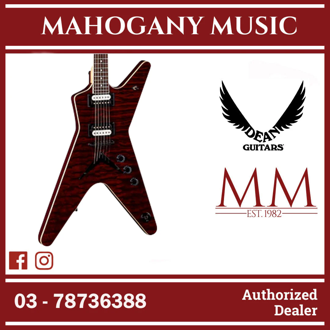 Dean MLX Quilt Maple Electric Guitar – Scary Cherry