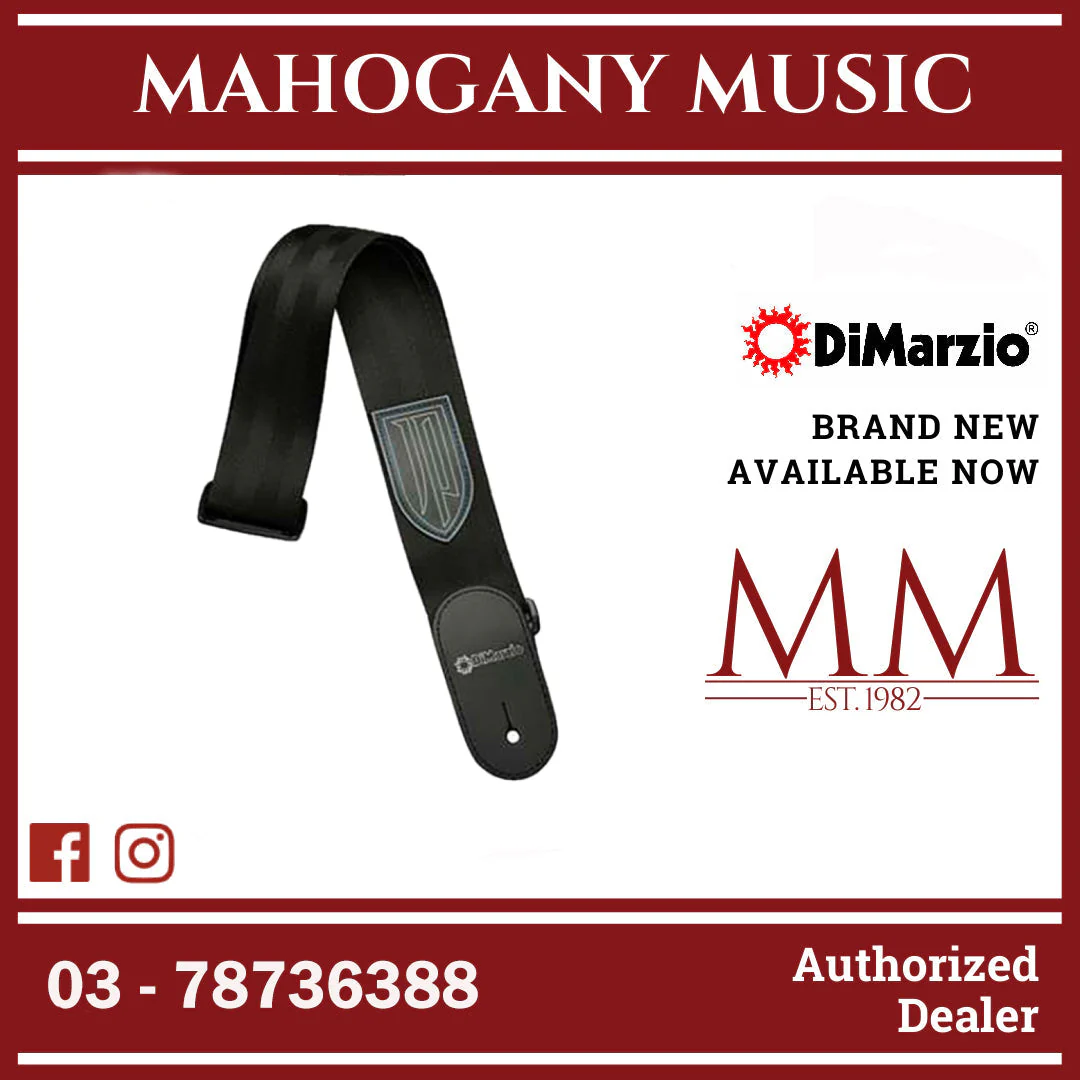 DiMarzio DD3100JPBKBL John Petrucci Strap, Blue Thread