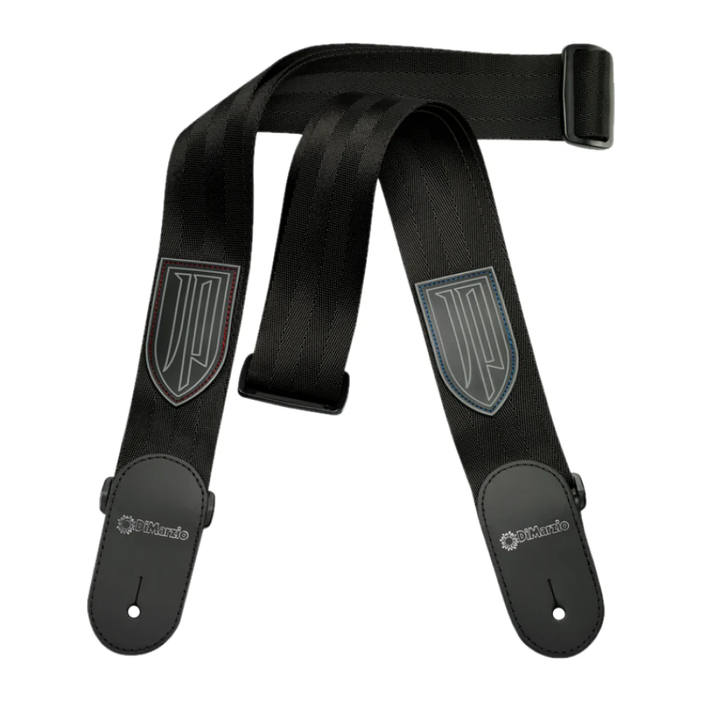 DiMarzio DD3100JPBKBL John Petrucci Strap, Blue Thread - Image 5