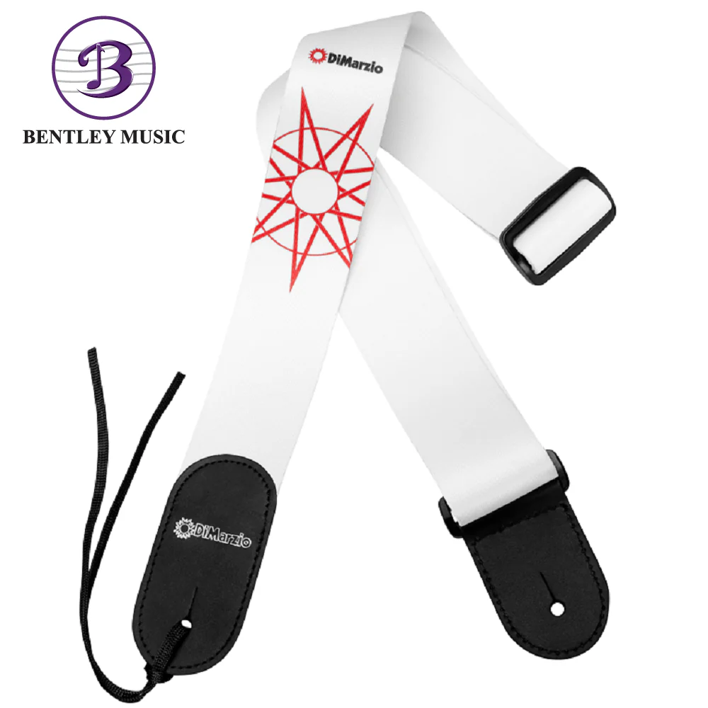 DiMarzio DD3149 Jim Root 4 Strap, White - Image 3