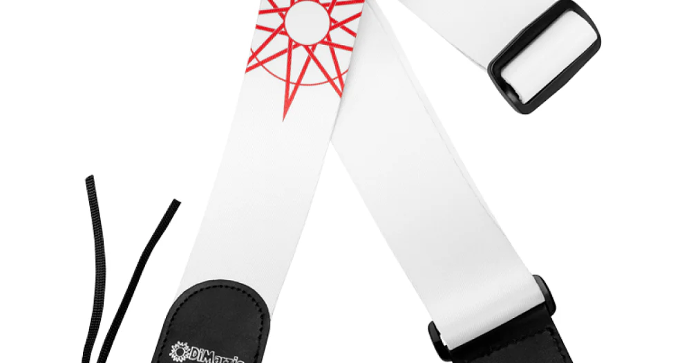 DiMarzio DD3149 Jim Root 4 Strap, White - Image 4