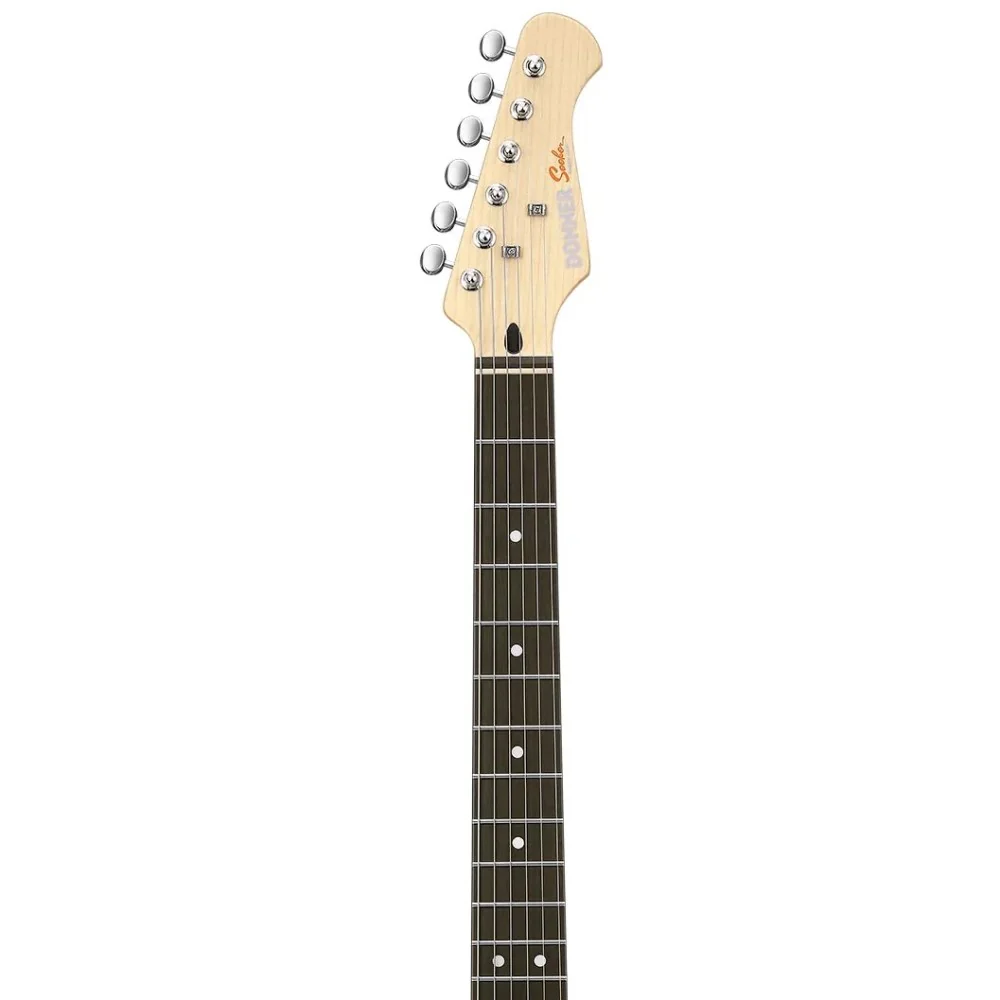 Donner EC1418 DST-152W Electric Guitar, White - Image 3