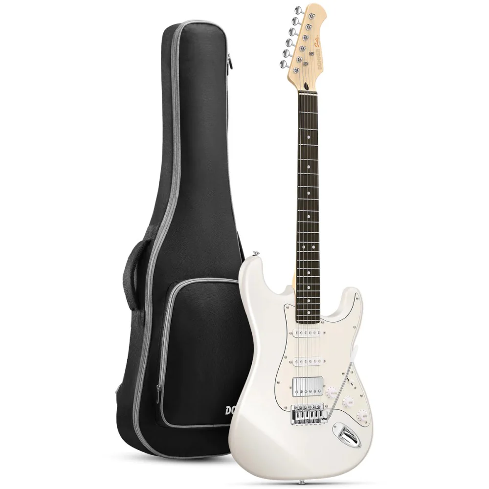 Donner EC1418 DST-152W Electric Guitar, White - Image 5