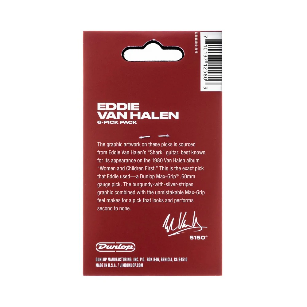 Dunlop EVHP07 EVH Shark 6pcs/Pack Pick - Image 5