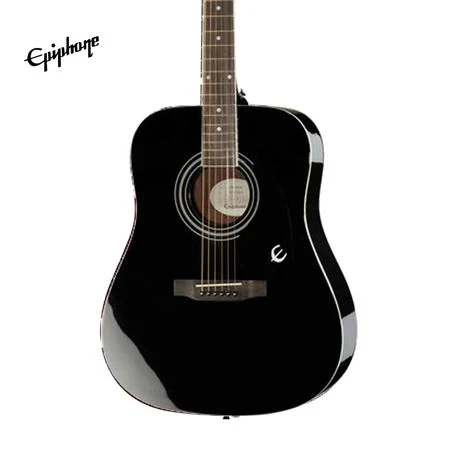 Epiphone DR-100 Dreadnought Acoustic Guitar - Ebony (DR100) - Image 2