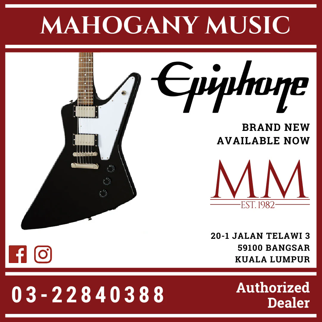 Epiphone Explorer "Inspired By Gibson" Electric Guitar - Ebony