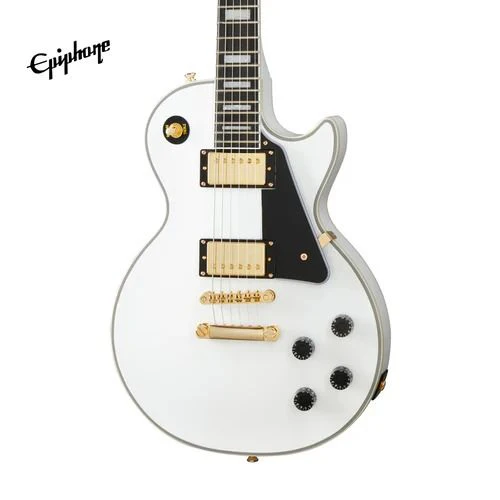 Epiphone Les Paul Custom Electric Guitar - Alpine White - Image 2
