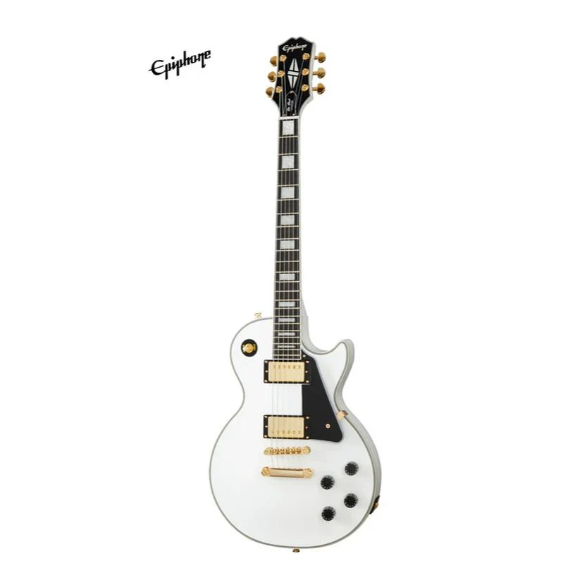 Epiphone Les Paul Custom Electric Guitar - Alpine White - Image 3