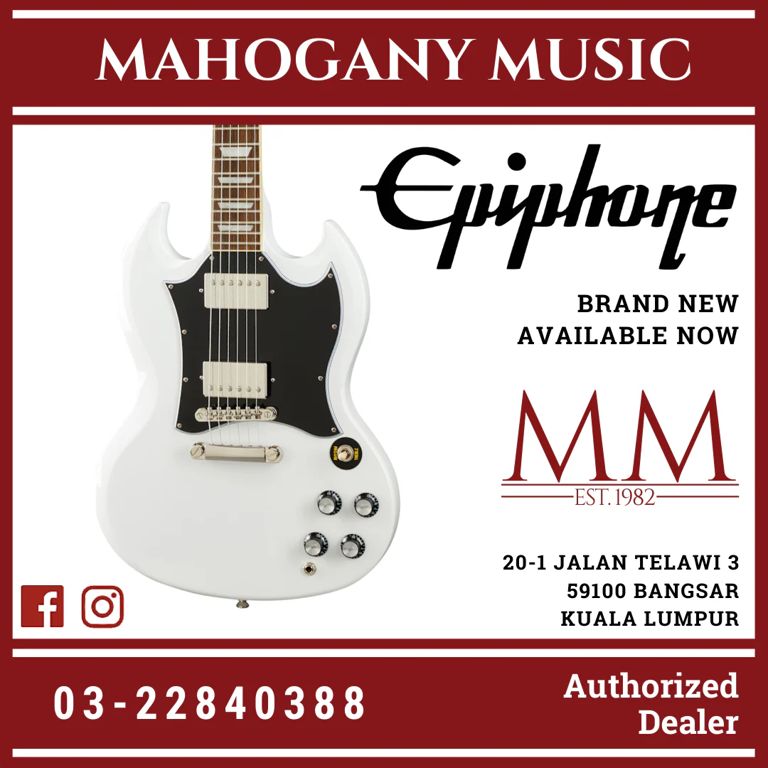 Epiphone SG Standard Electric Guitar, Alpine White