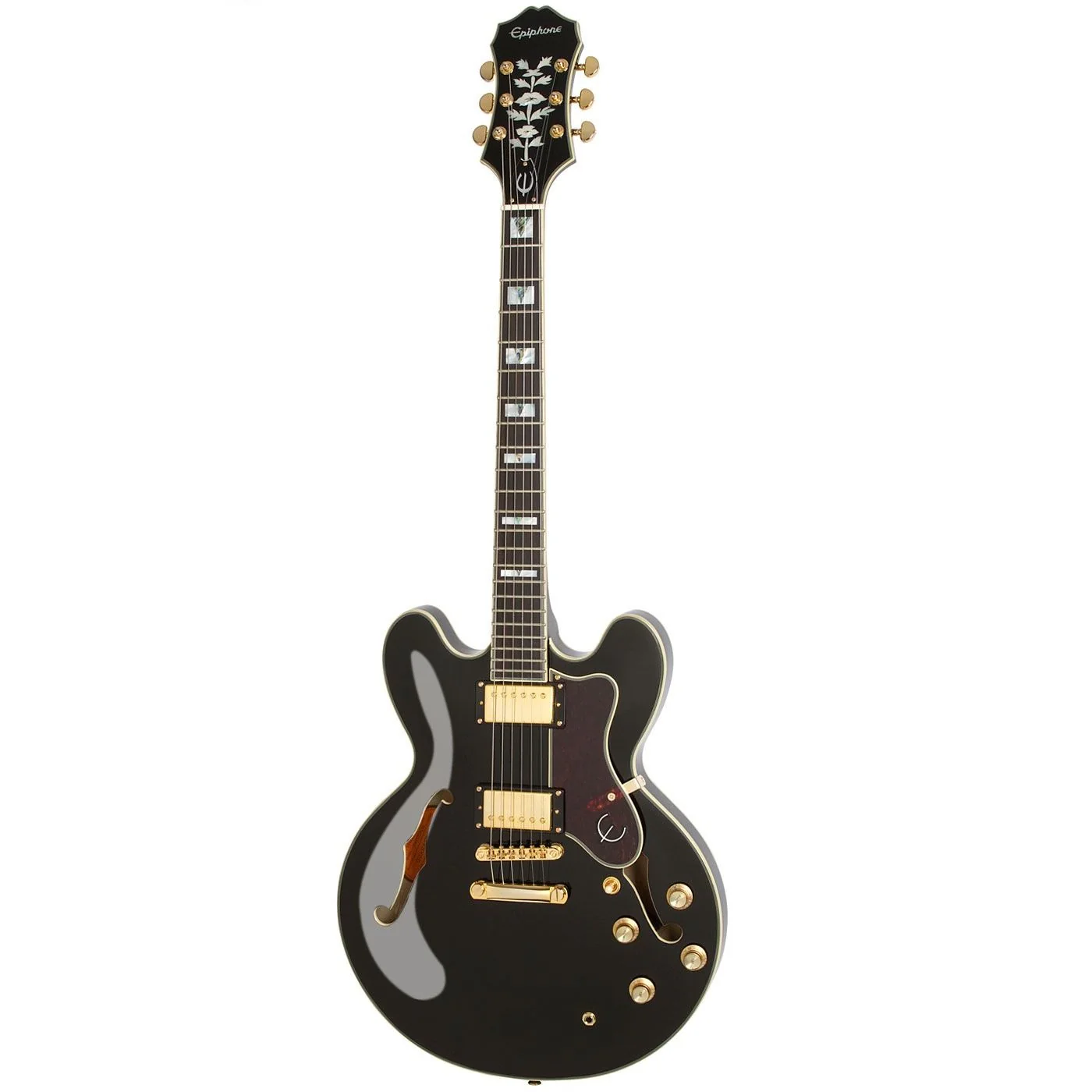 Epiphone Sheraton-II PRO Electric Guitar, Ebony - Image 2