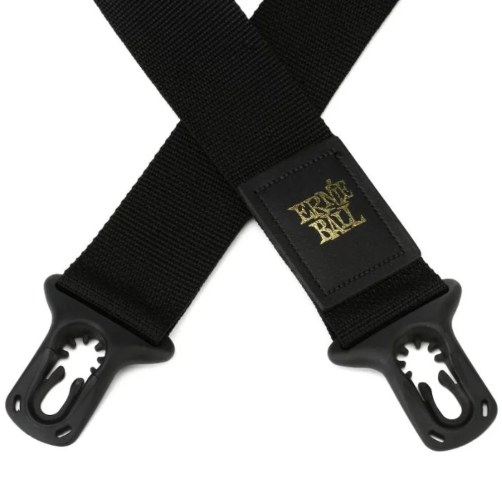 Ernie Ball P04056 PolyLock Guitar Strap, Black - Image 4