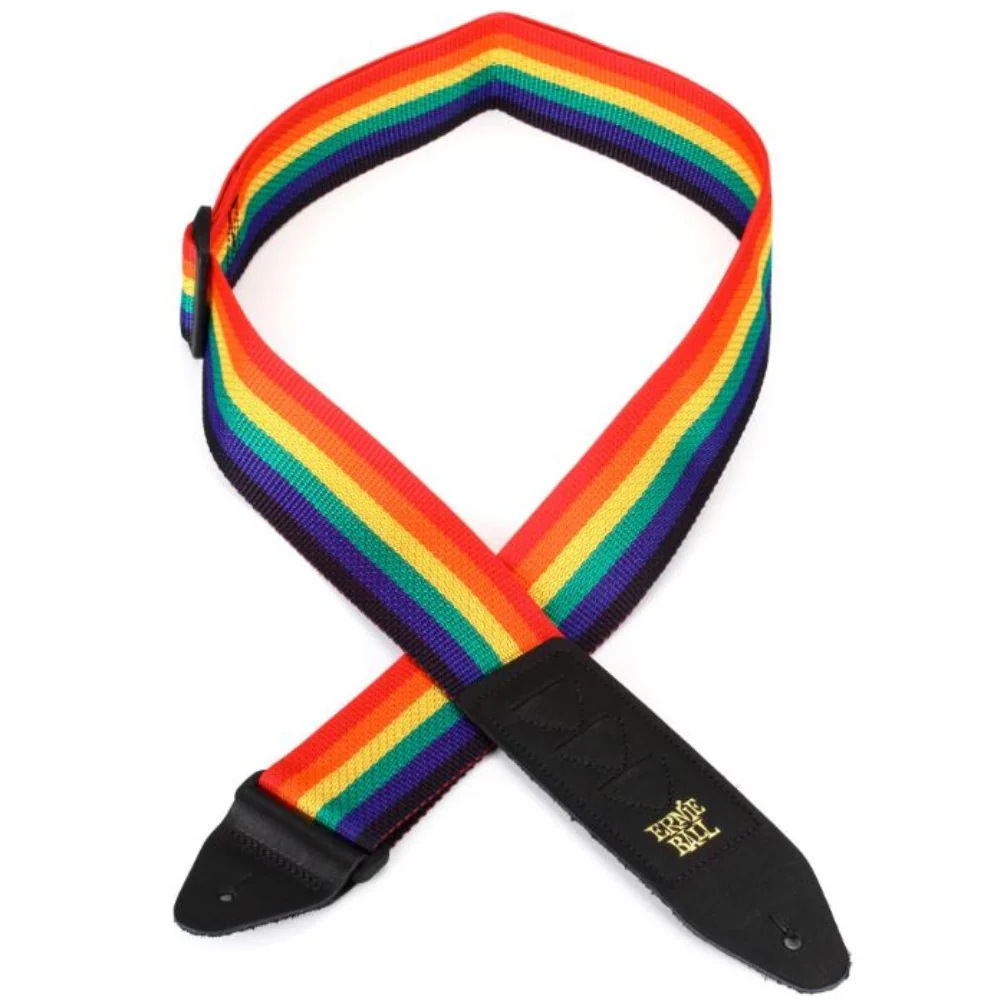 Ernie Ball P04188 Pickholder Polypro Guitar Strap, Rainbow - Image 2