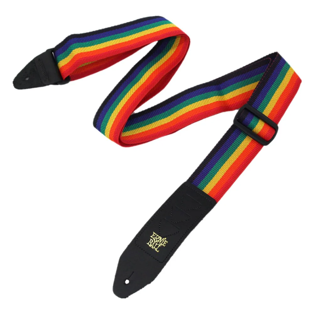 Ernie Ball P04188 Pickholder Polypro Guitar Strap, Rainbow - Image 3