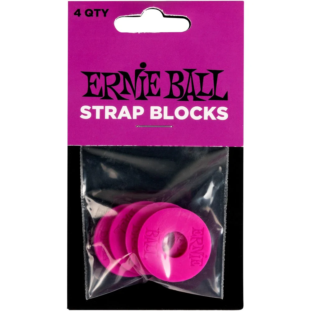 Ernie Ball P05618 Strap Blocks, Purple, 4-Pack - Image 3