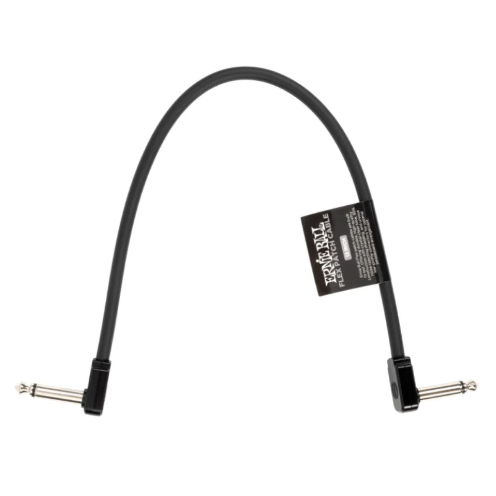 Ernie Ball P06440 FLEX Instrument Patch Cable 12 Inch Single, Black - Image 2