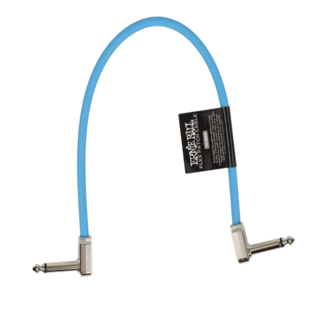 Ernie Ball P06456 FLEX Instrument Patch Cable 12 Inch Single, Blue - Image 2