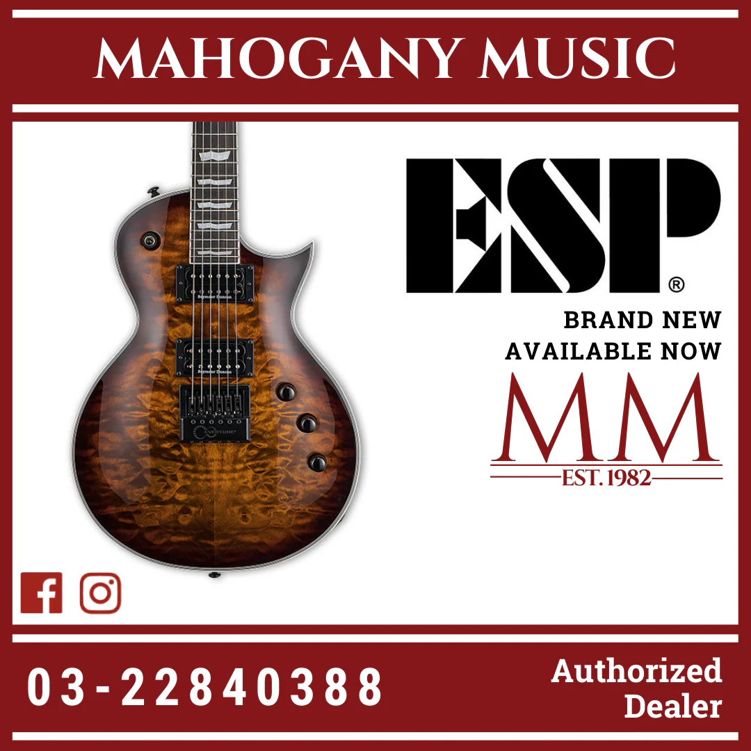 ESP LTD EC-1000 Evertune - Dark Brown Sunburst