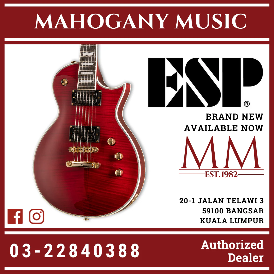 ESP LTD EC-1000T CTM FM - See Thru Black Cherry