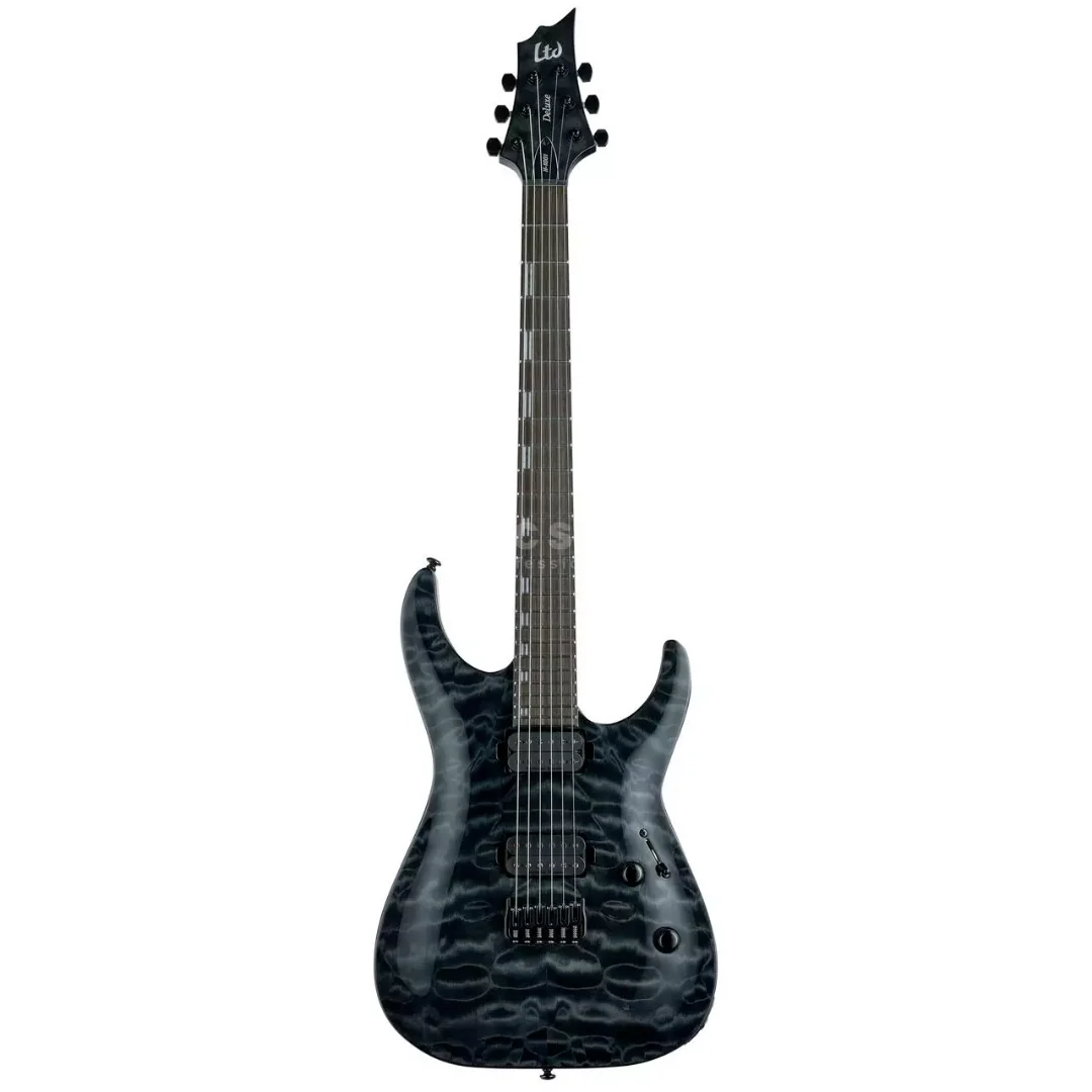 ESP LTD H-1001 QM - See Thru Black - Image 2