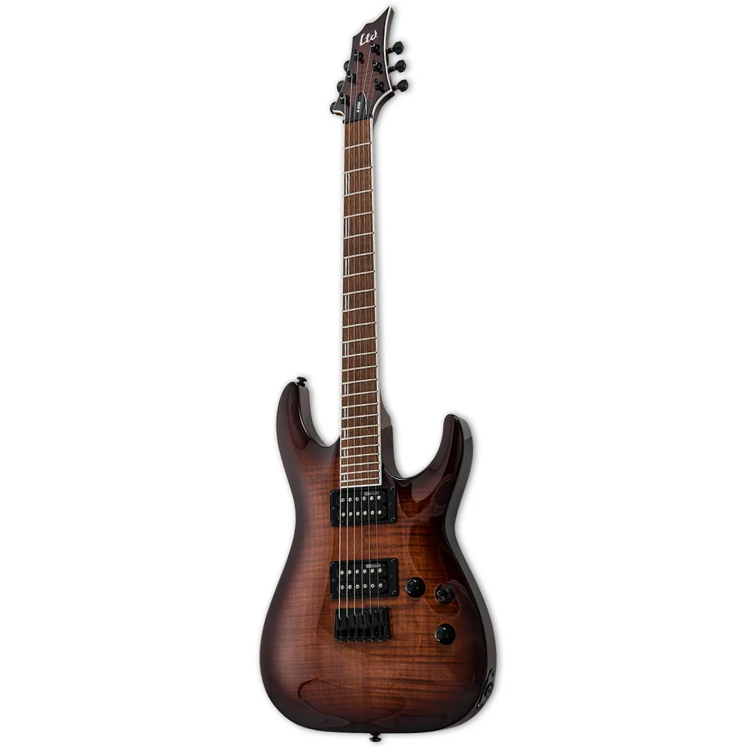 ESP LTD H-200FM Dark Brown Sunburst Electric Guitar - Image 2