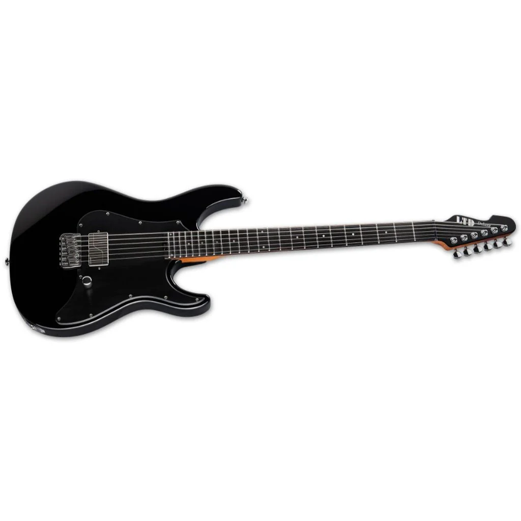 ESP LTD SN-1 HT Baritone Electric Guitar - Black - Image 2