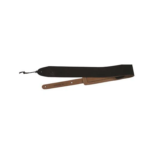 Fender 2 1/2 inch Strap Suede Electric Guitar Strap, Black - Image 2