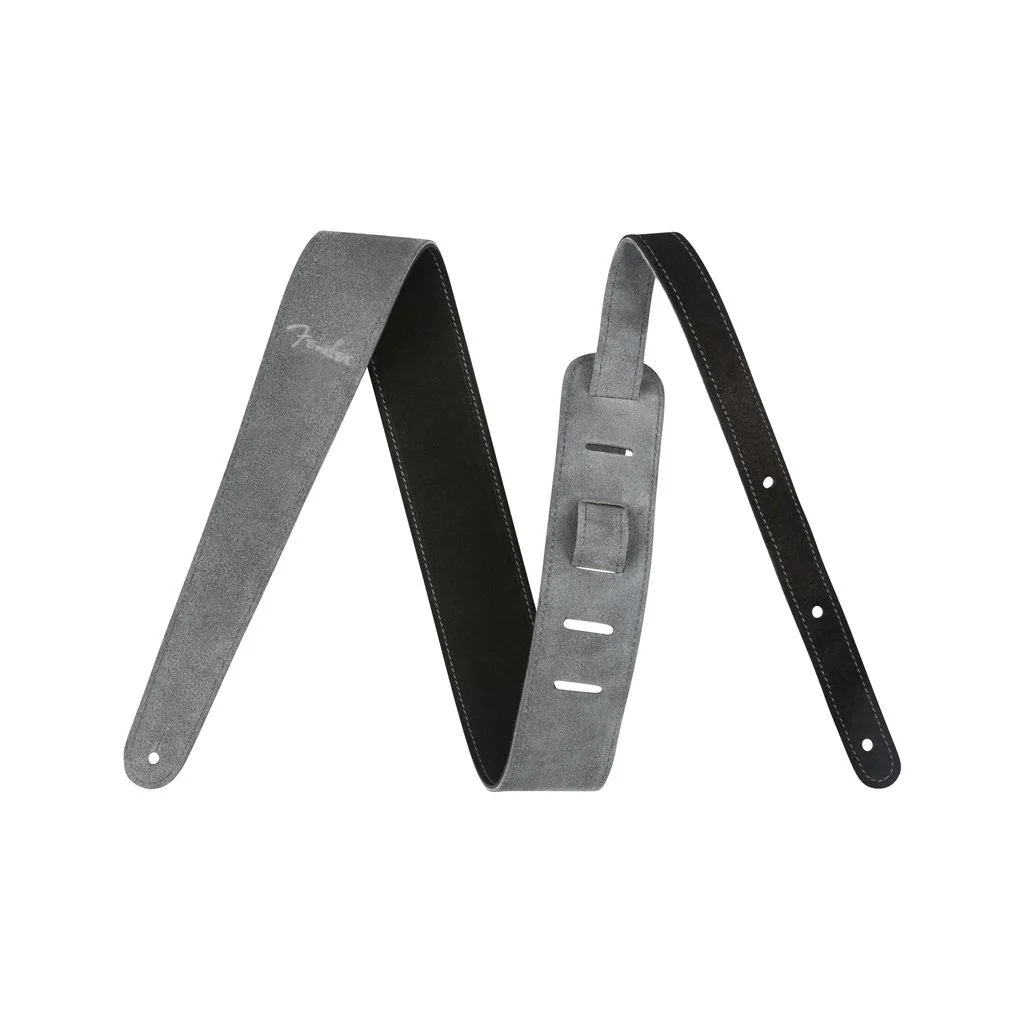 Fender 2inch Reversible Suede Guitar Strap, Black/Gray - Image 6