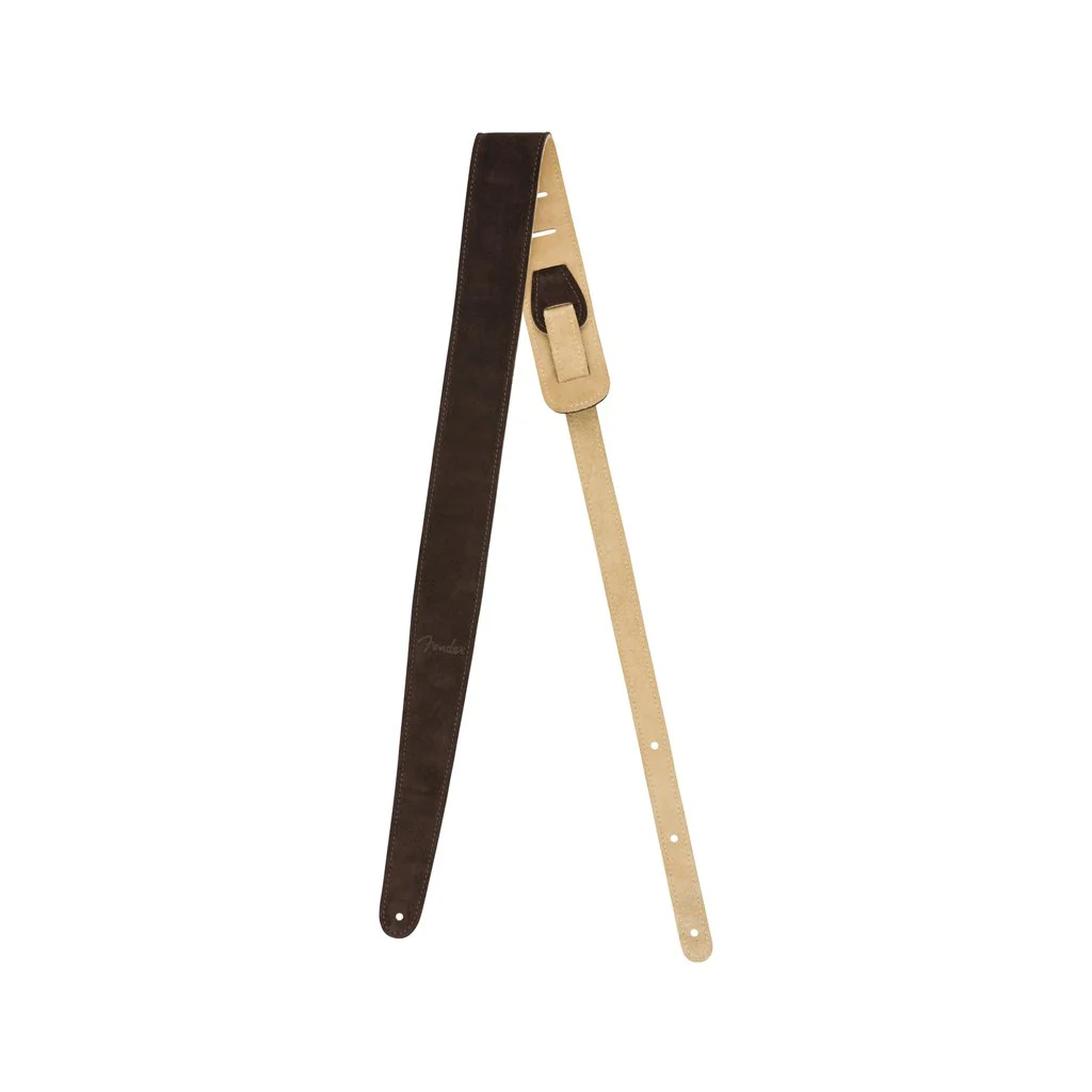 Fender 2inch Reversible Suede Guitar Strap, Brown/Tan - Image 2