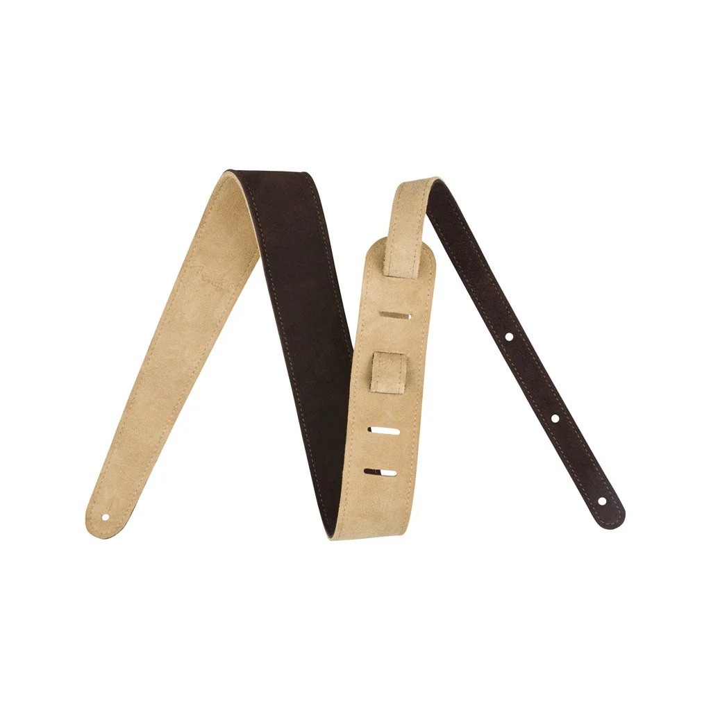 Fender 2inch Reversible Suede Guitar Strap, Brown/Tan - Image 6