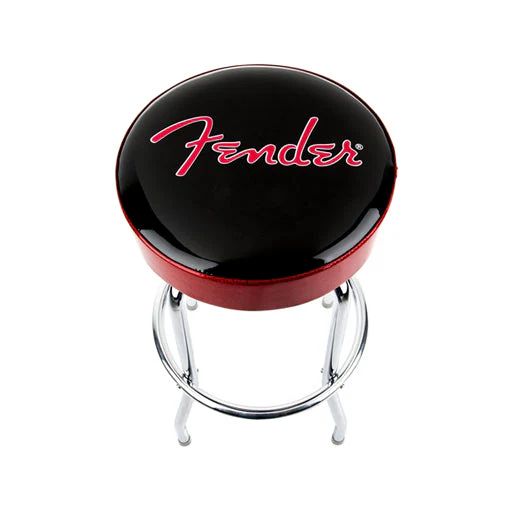 Fender 30 Inch Logo Barstool, Red and Black - Image 2