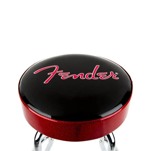 Fender 30 Inch Logo Barstool, Red and Black - Image 3