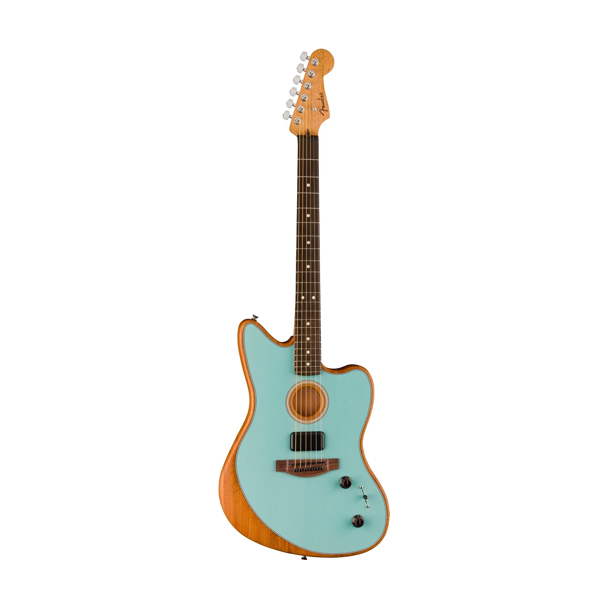 [PREORDER] Fender Acoustasonic Player Jazzmaster Electric Guitar, Ice Blue - Image 3