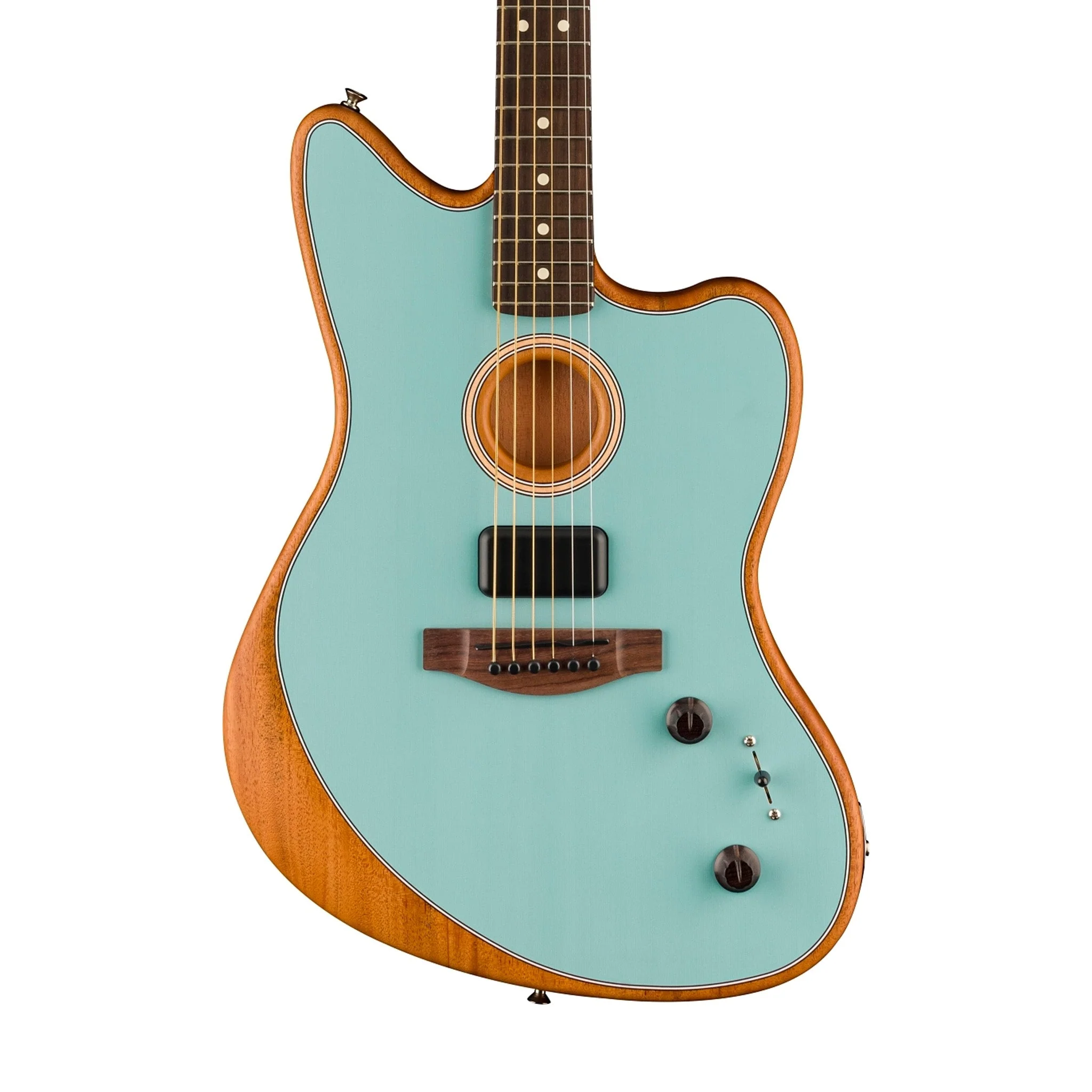 [PREORDER] Fender Acoustasonic Player Jazzmaster Electric Guitar, Ice Blue - Image 4