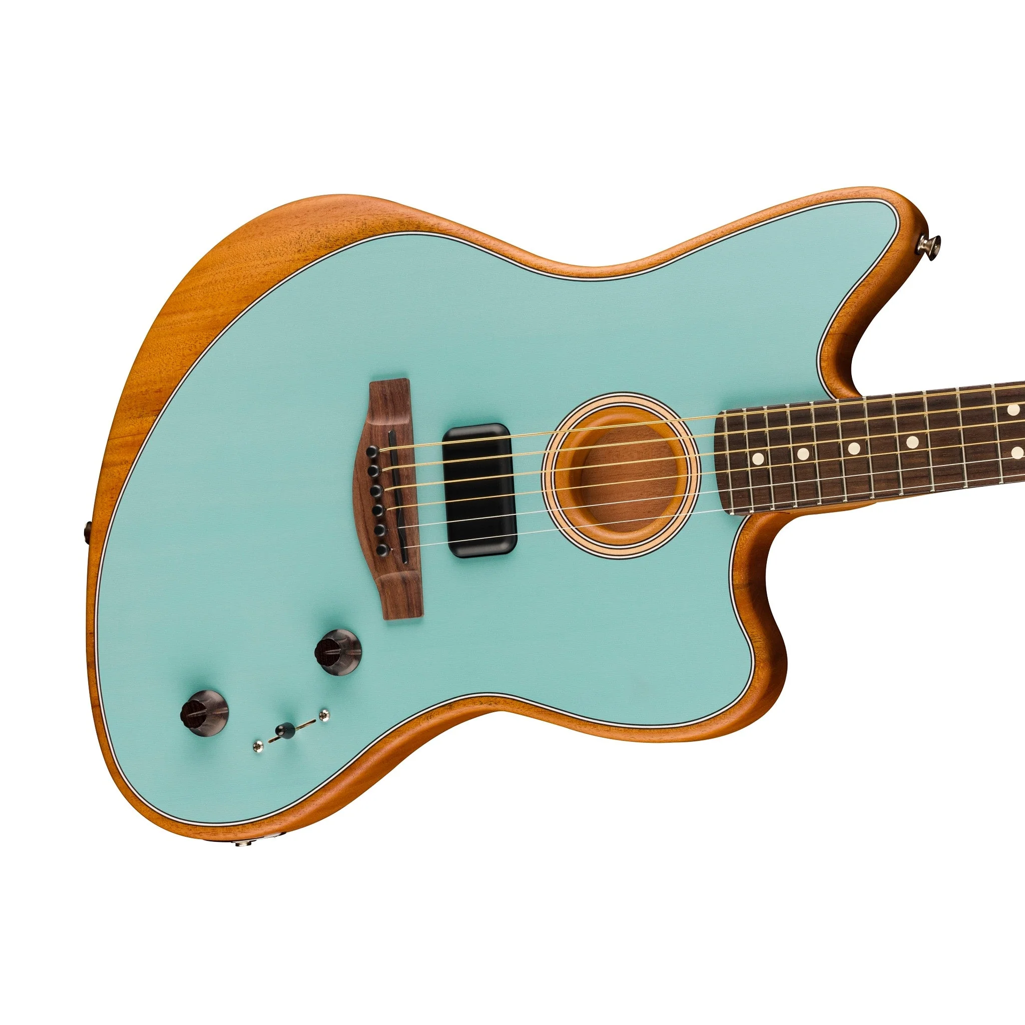 [PREORDER] Fender Acoustasonic Player Jazzmaster Electric Guitar, Ice Blue - Image 6