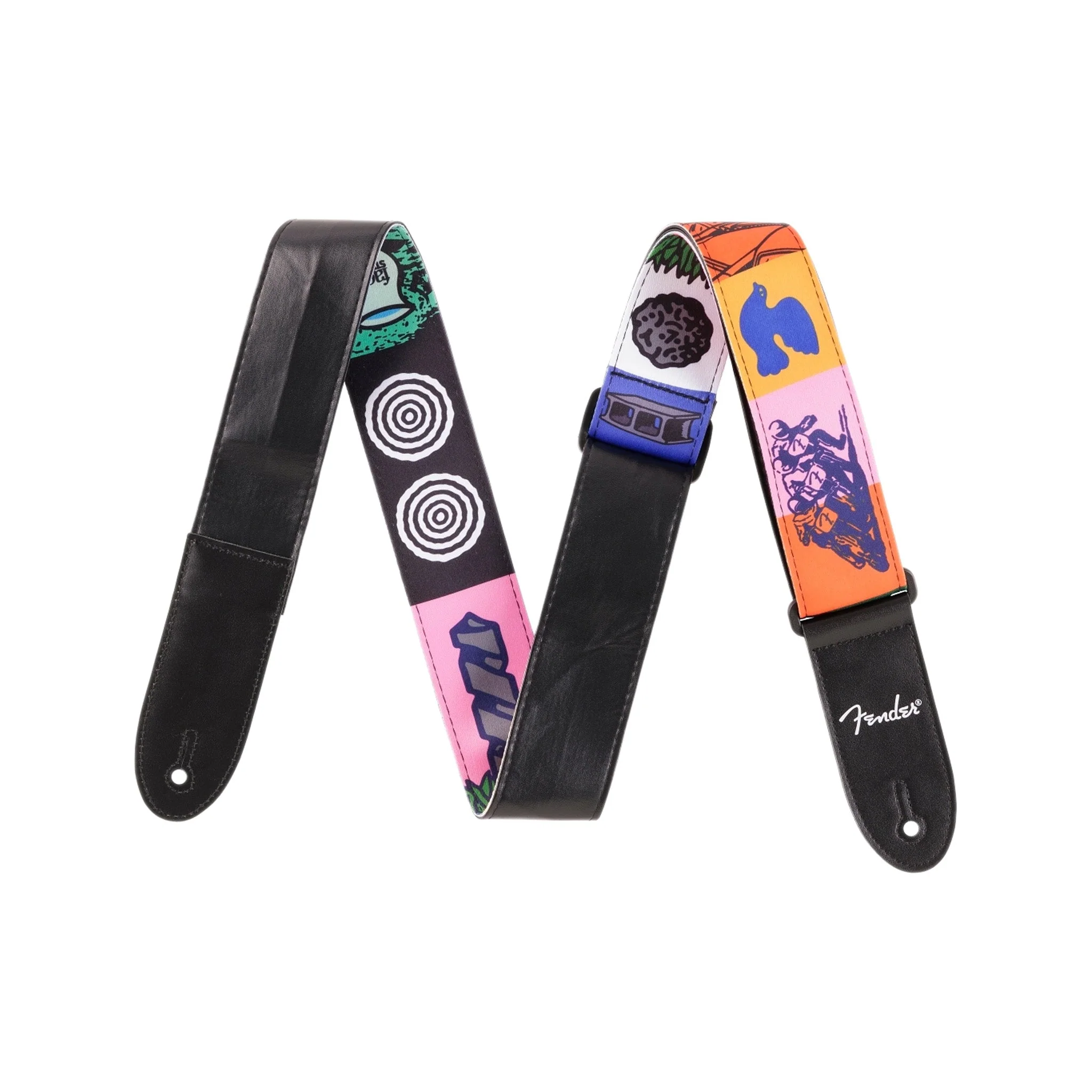 Fender Art Canvas FACE Guitar Strap - Image 2
