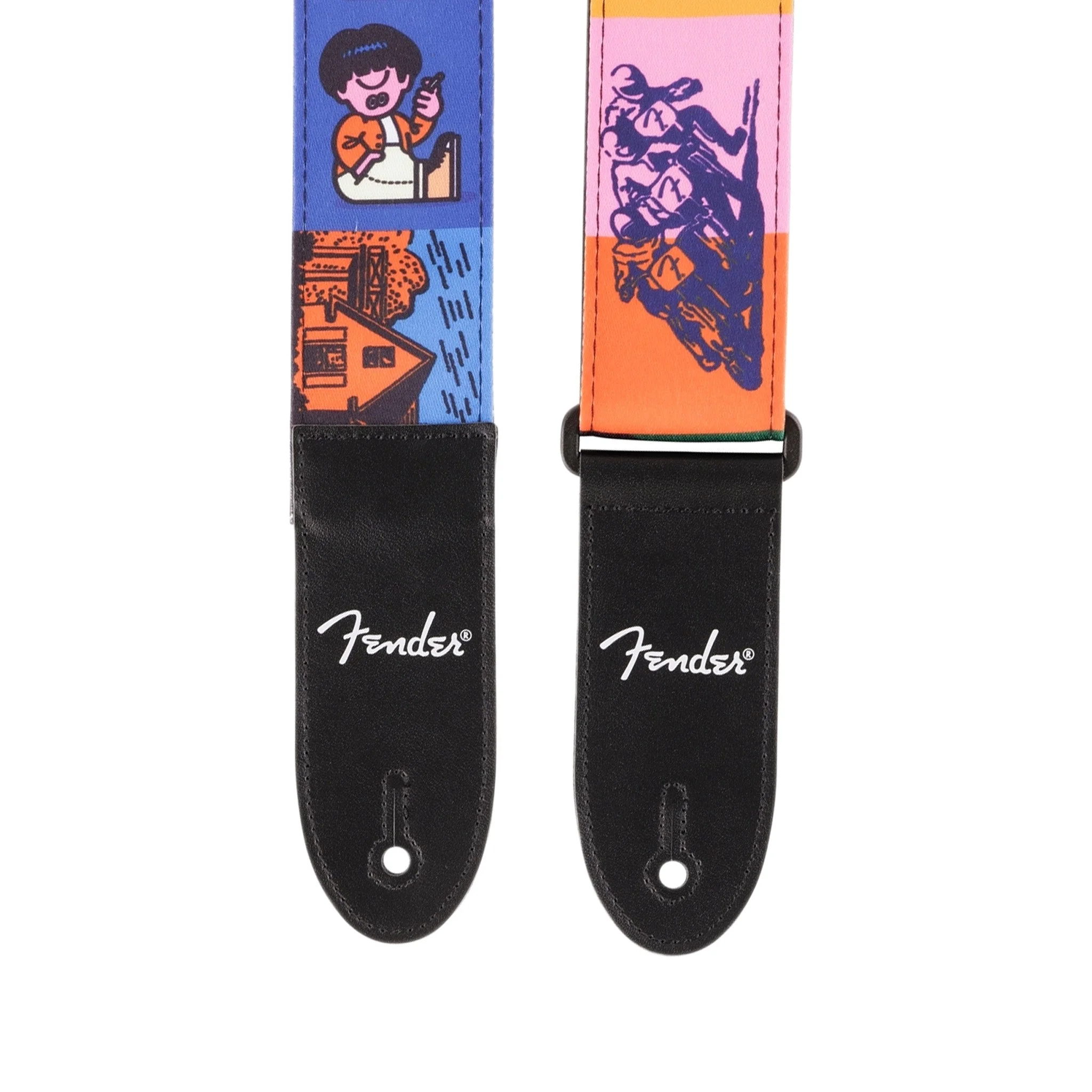 Fender Art Canvas FACE Guitar Strap - Image 4